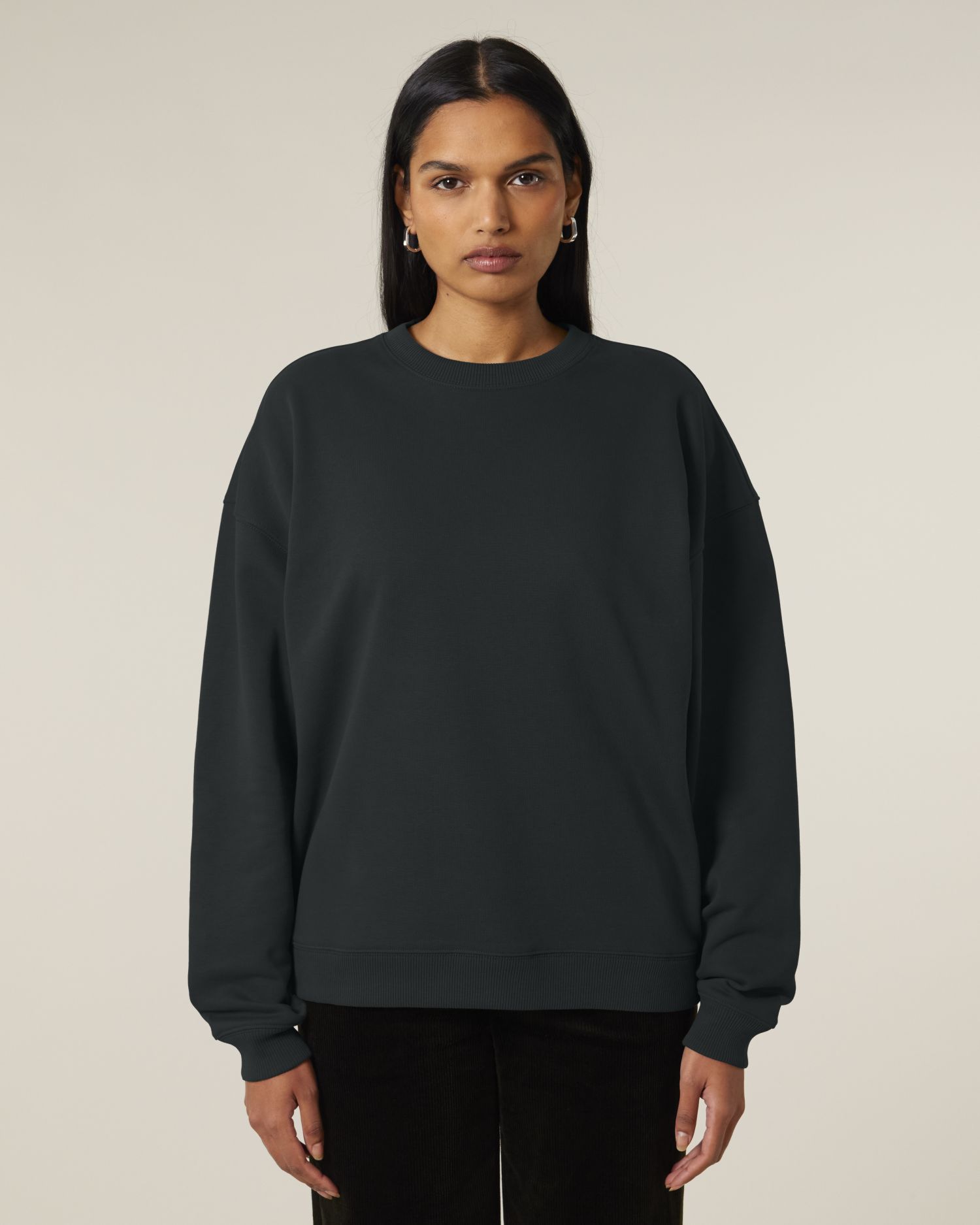 Unisex Oversized Organic Cotton Crew Neck Sweatshirt - 350 GSM | Radder 2.0 STSU208