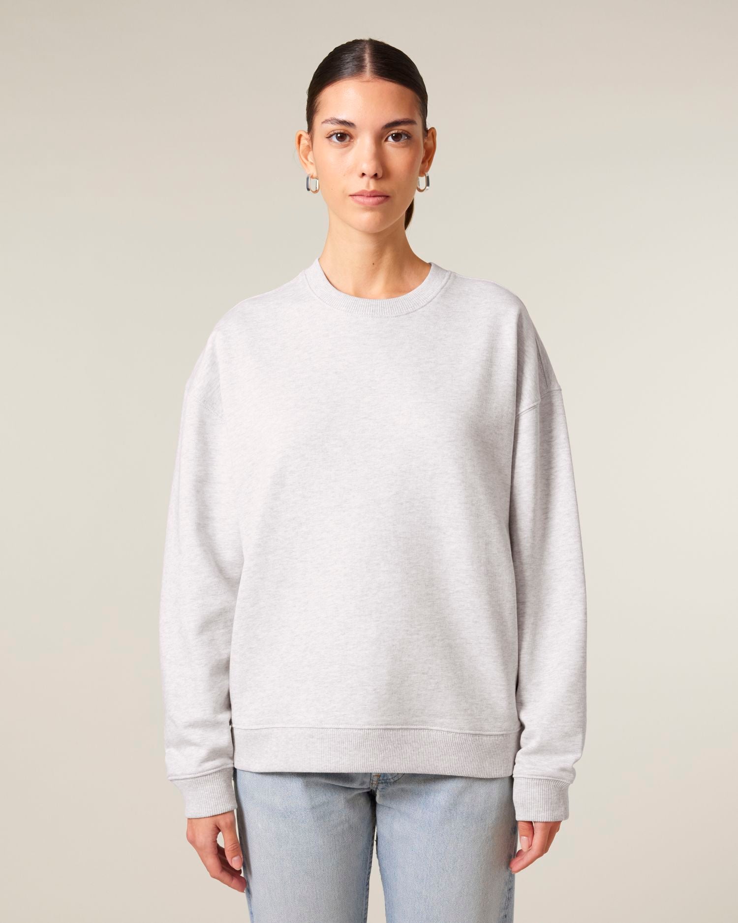 Unisex Oversized Organic Cotton Crew Neck Sweatshirt - 350 GSM | Radder 2.0 STSU208