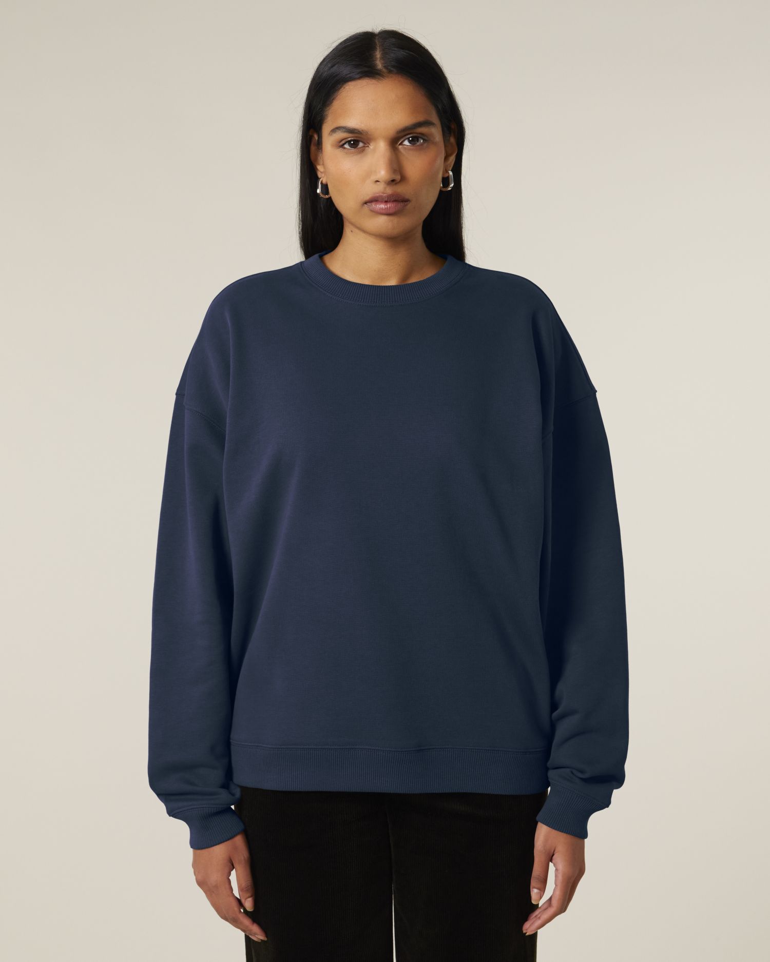 Unisex Oversized Organic Cotton Crew Neck Sweatshirt - 350 GSM | Radder 2.0 STSU208