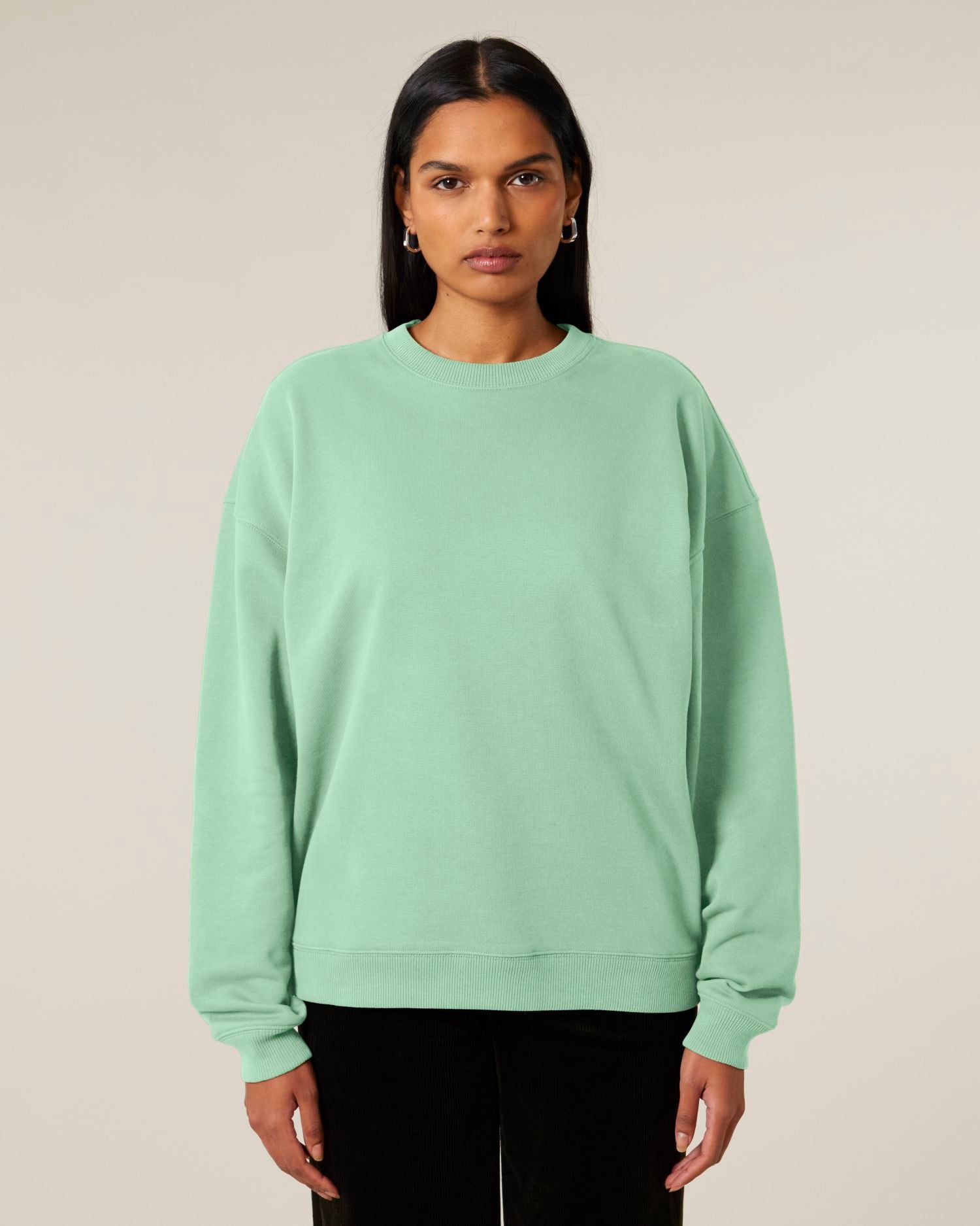 Unisex Oversized Organic Cotton Crew Neck Sweatshirt - 350 GSM | Radder 2.0 STSU208