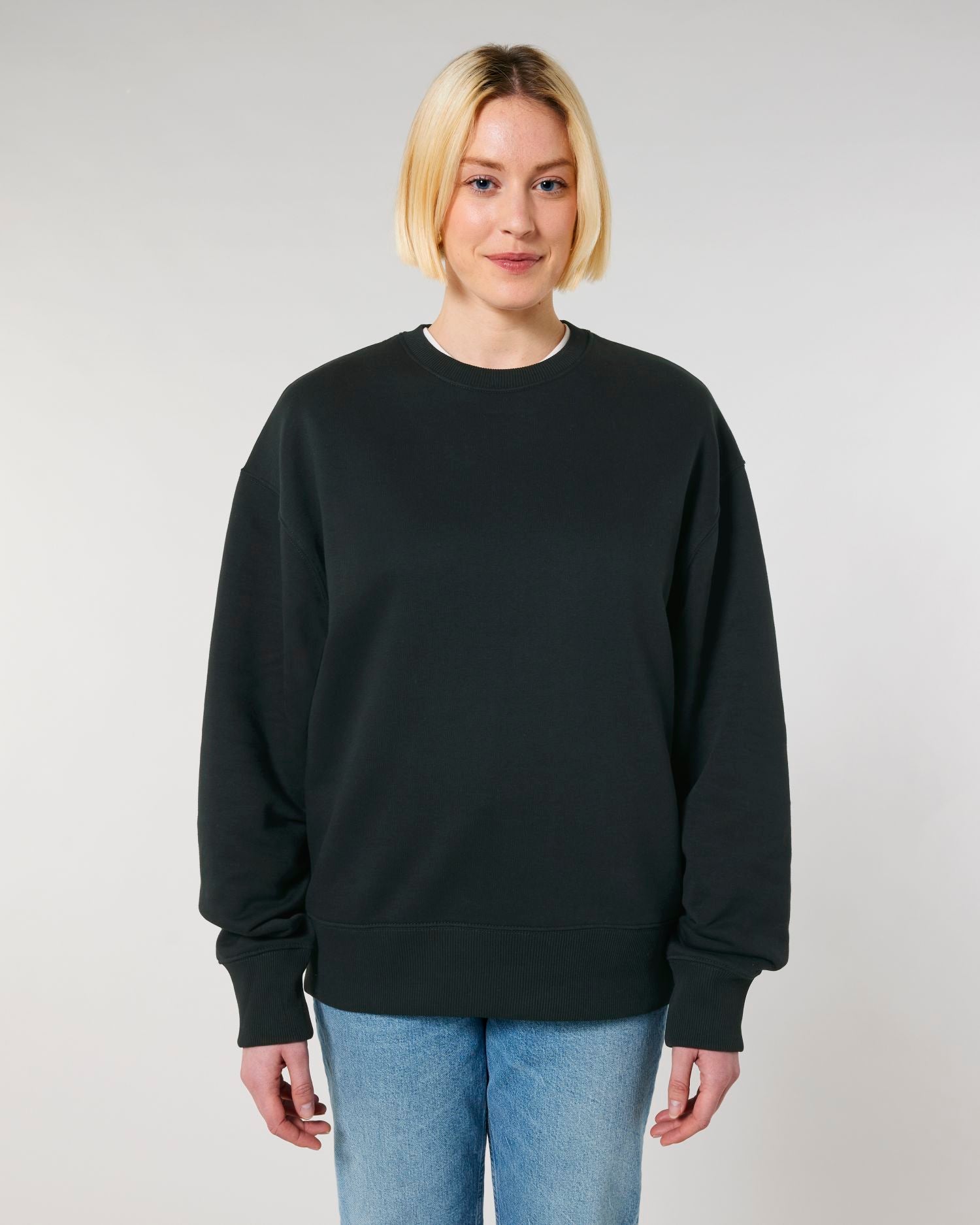 Unisex Organic Relaxed Crew Neck Sweatshirt | Radder STSU857