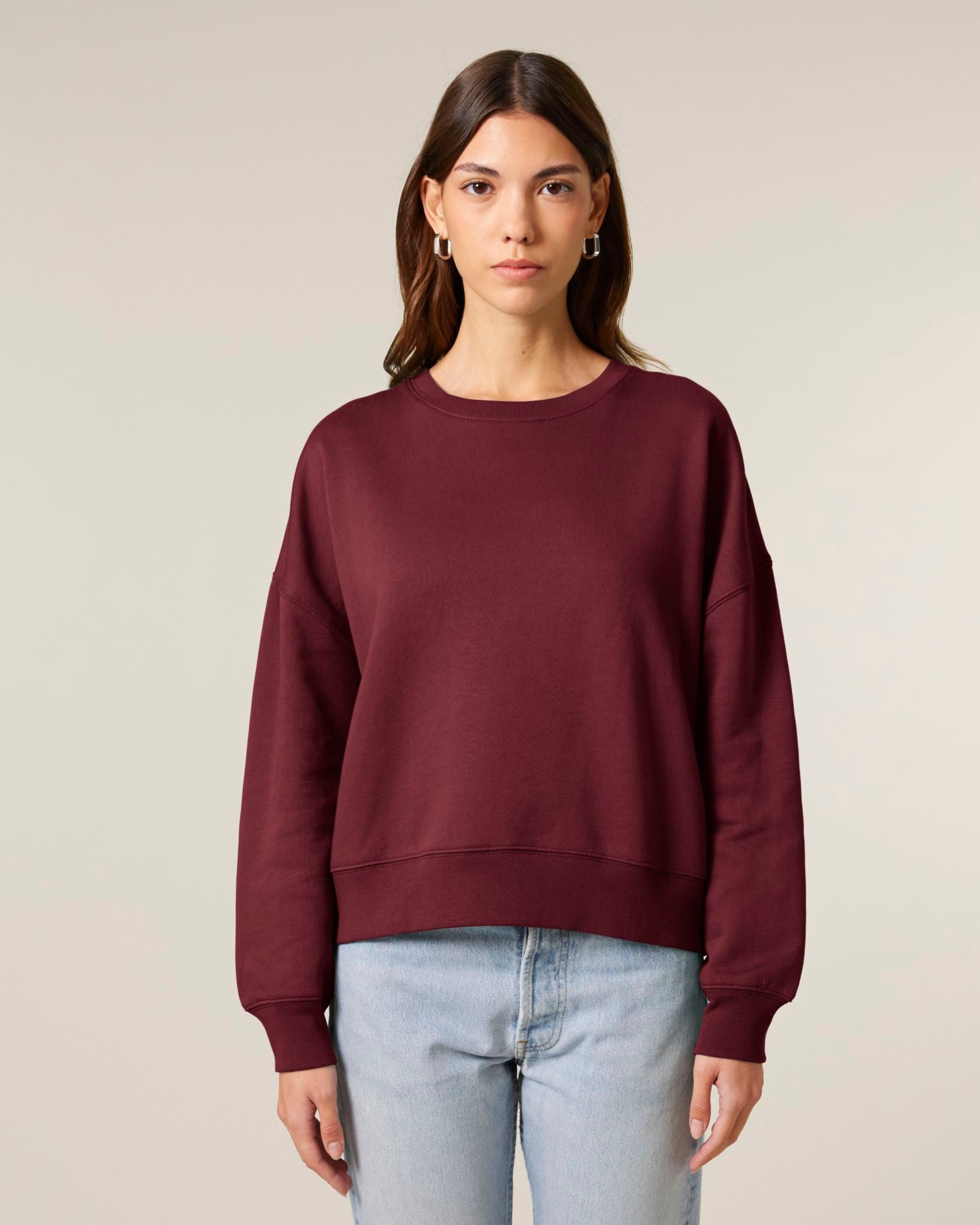 Sweatshirt Ras-du-Cou pour Femmes - Coton Bio, 300 GSM | Stella Alma STSW212