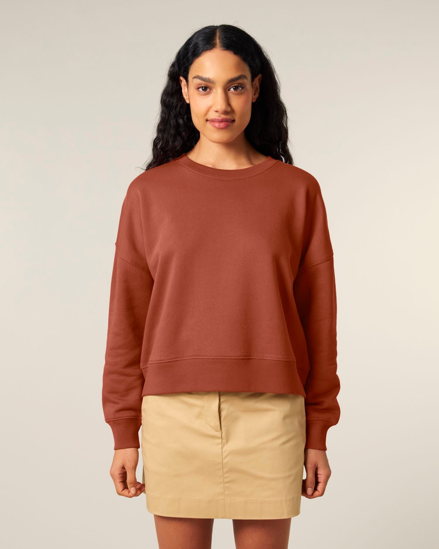 Women’s CrewNeck Sweatshirt - Organic Cotton, 300 GSM | Stella Alma STSW212