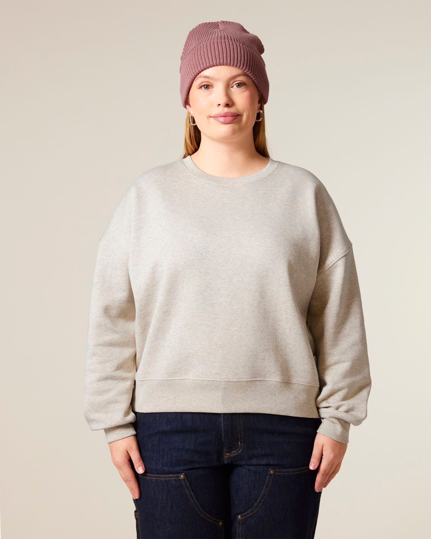 Sweatshirt Ras-du-Cou pour Femmes - Coton Bio, 300 GSM | Stella Alma STSW212