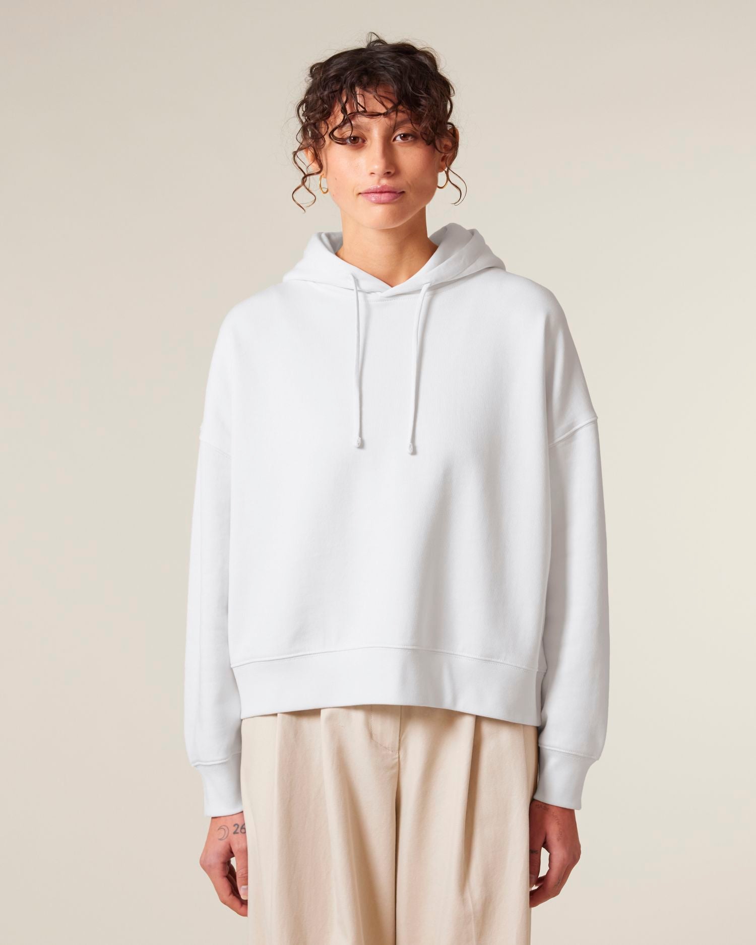 Women's Organic Cotton Hoodie Sweatshirt - 300 GSM | Nora STSW213