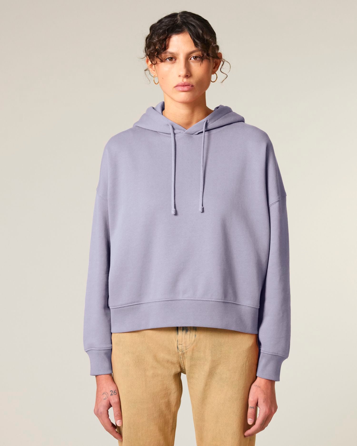 Women's Organic Cotton Hoodie Sweatshirt - 300 GSM | Nora STSW213