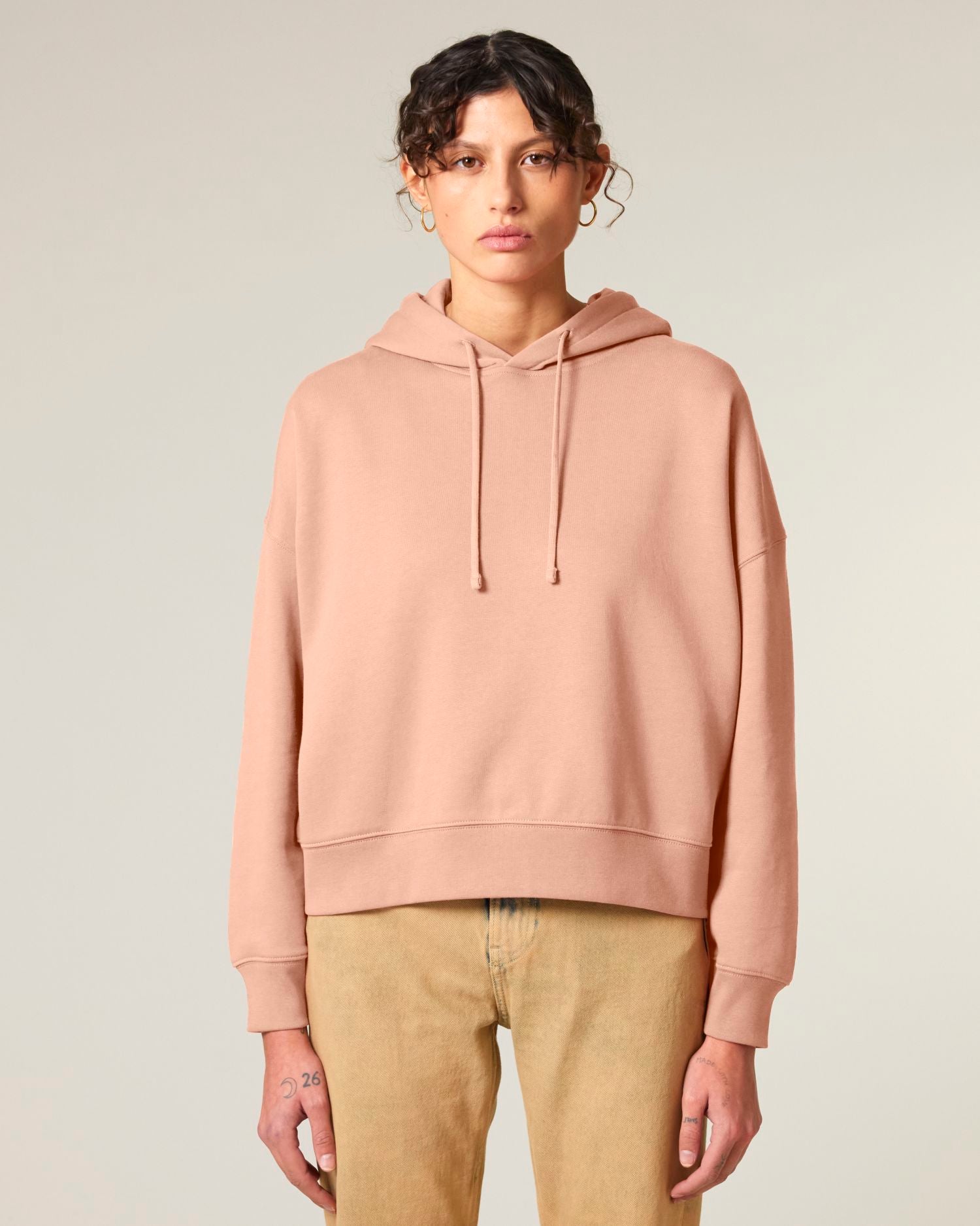Women's Organic Cotton Hoodie Sweatshirt - 300 GSM | Nora STSW213