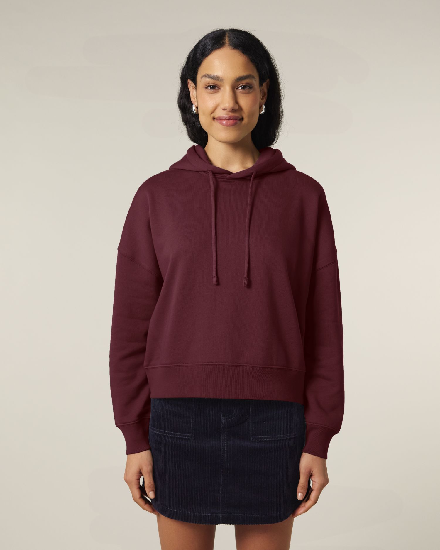 Women's Organic Cotton Hoodie Sweatshirt - 300 GSM | Nora STSW213