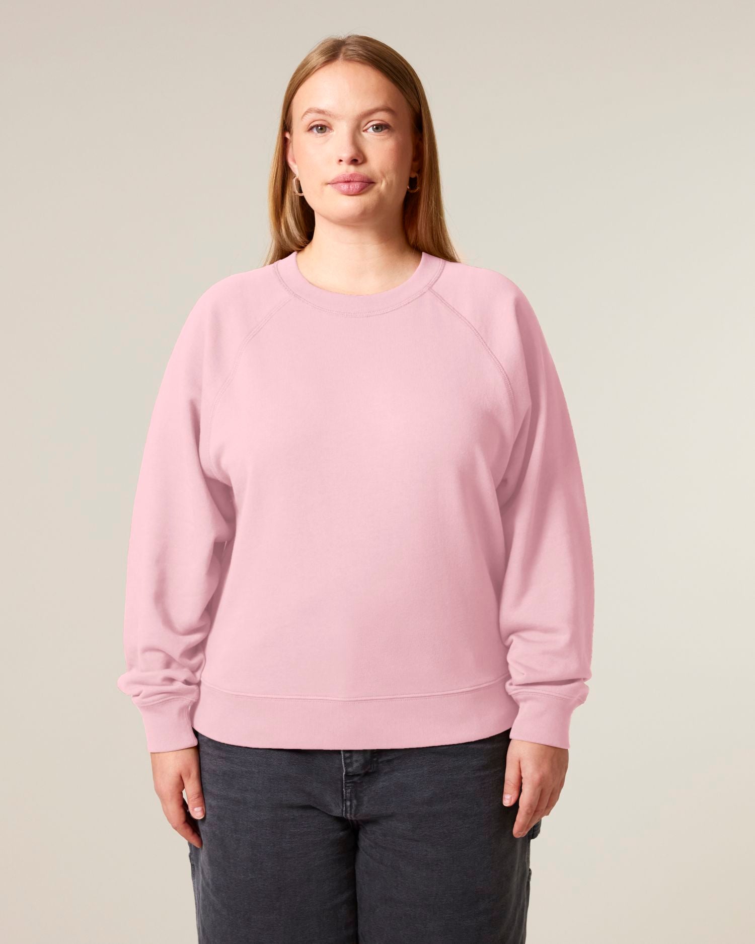 Sudadera Raglán de Algodón Orgánico para Mujeres - 300 GSM | Clara STSW217