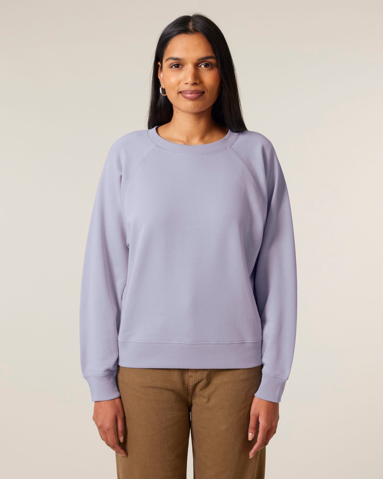 Women's Organic Cotton Raglan Sweatshirt - 300 GSM | Clara STSW217