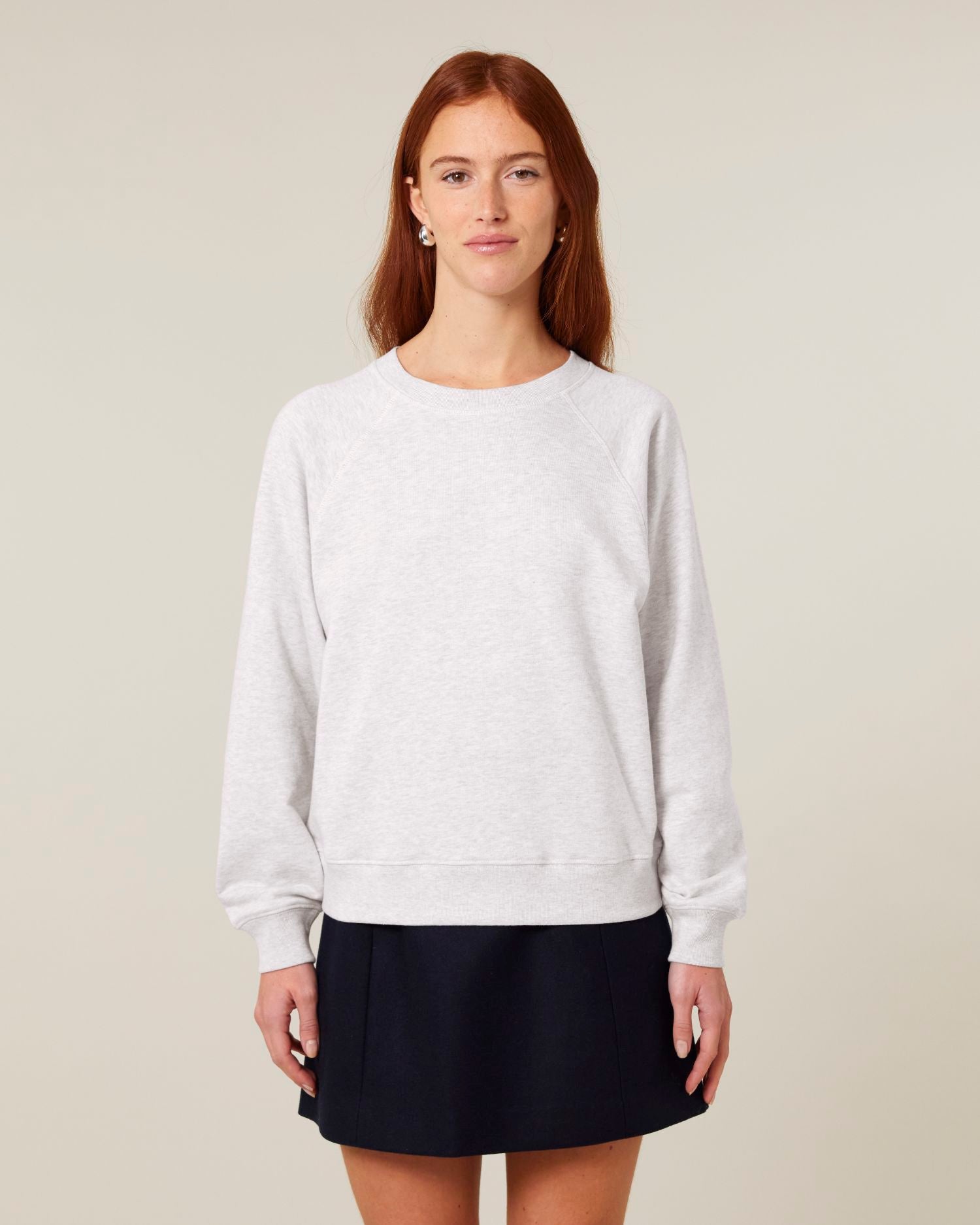 Women's Organic Cotton Raglan Sweatshirt - 300 GSM | Clara STSW217