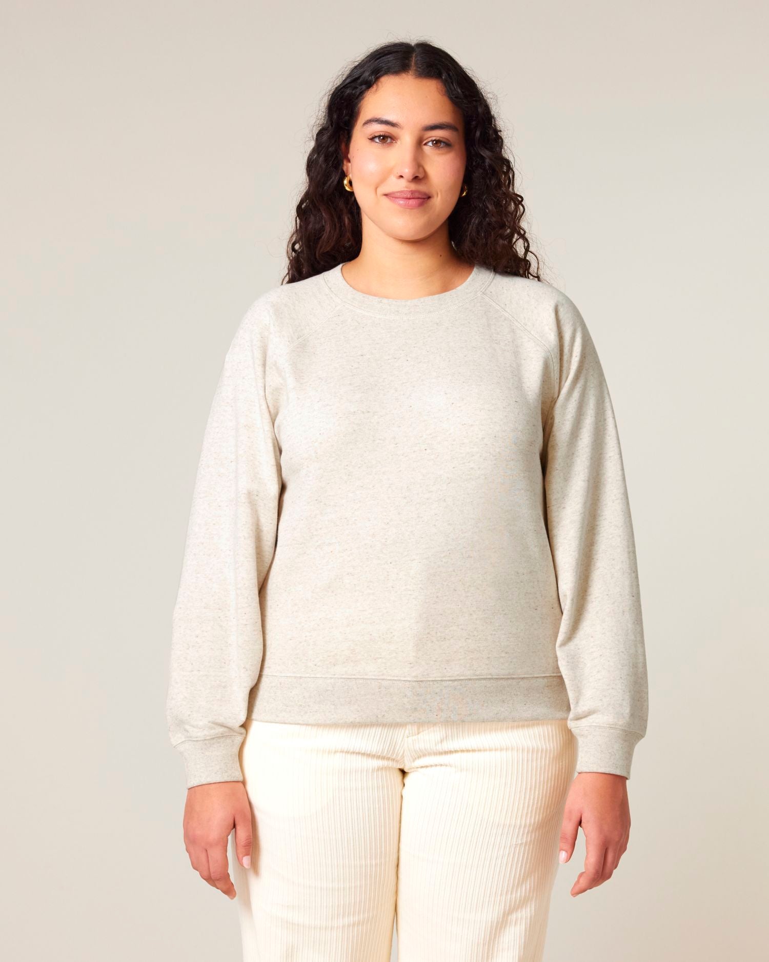 Sudadera Raglán de Algodón Orgánico para Mujeres - 300 GSM | Clara STSW217