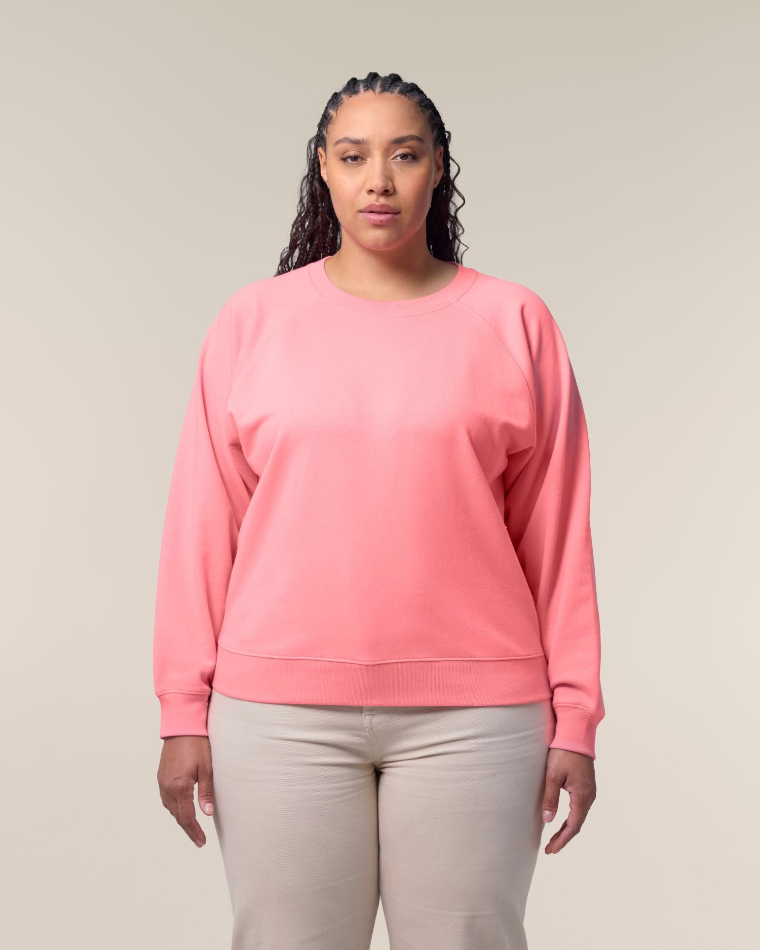 Women's Organic Cotton Raglan Sweatshirt - 300 GSM | Clara STSW217