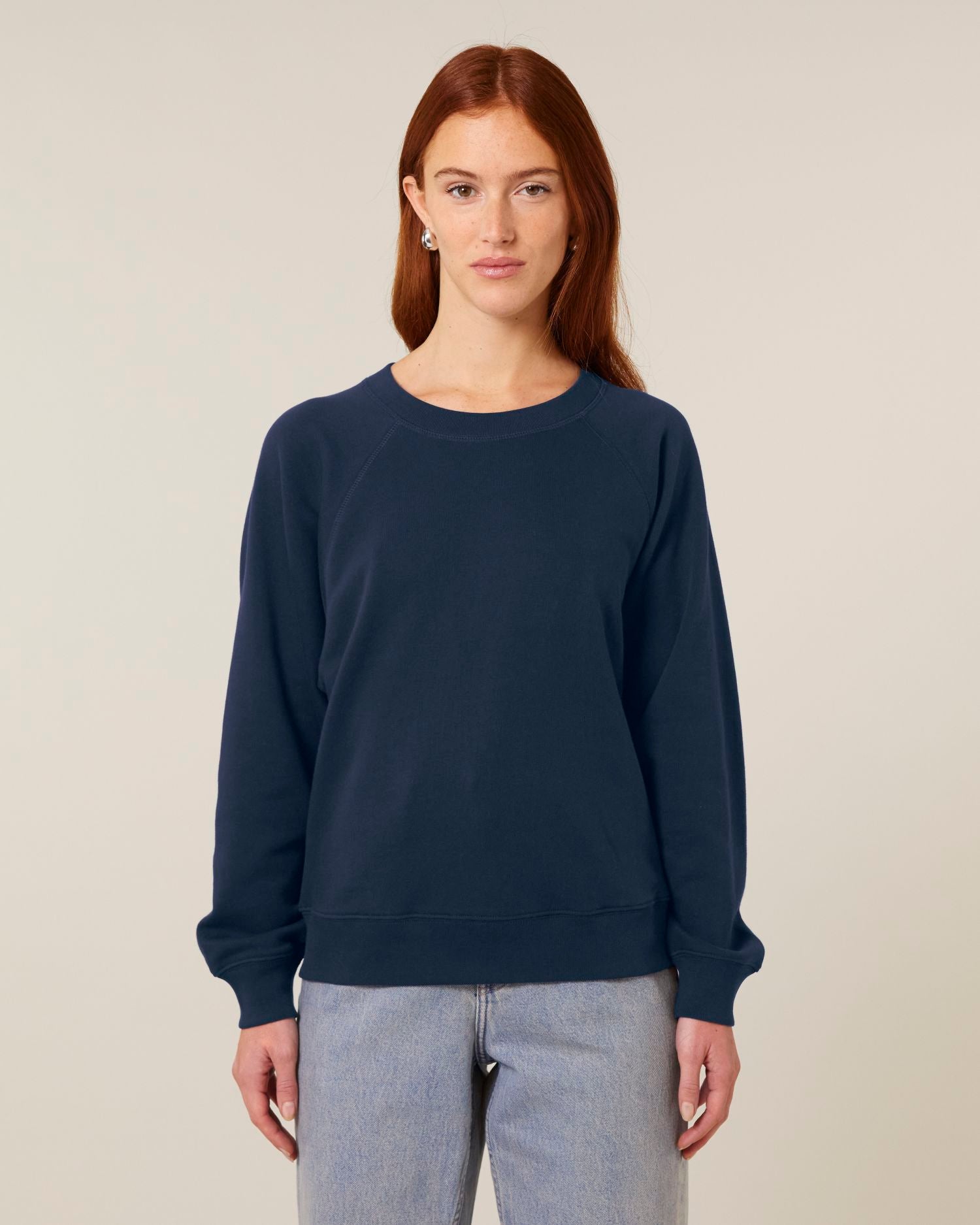 Women's Organic Cotton Raglan Sweatshirt - 300 GSM | Clara STSW217