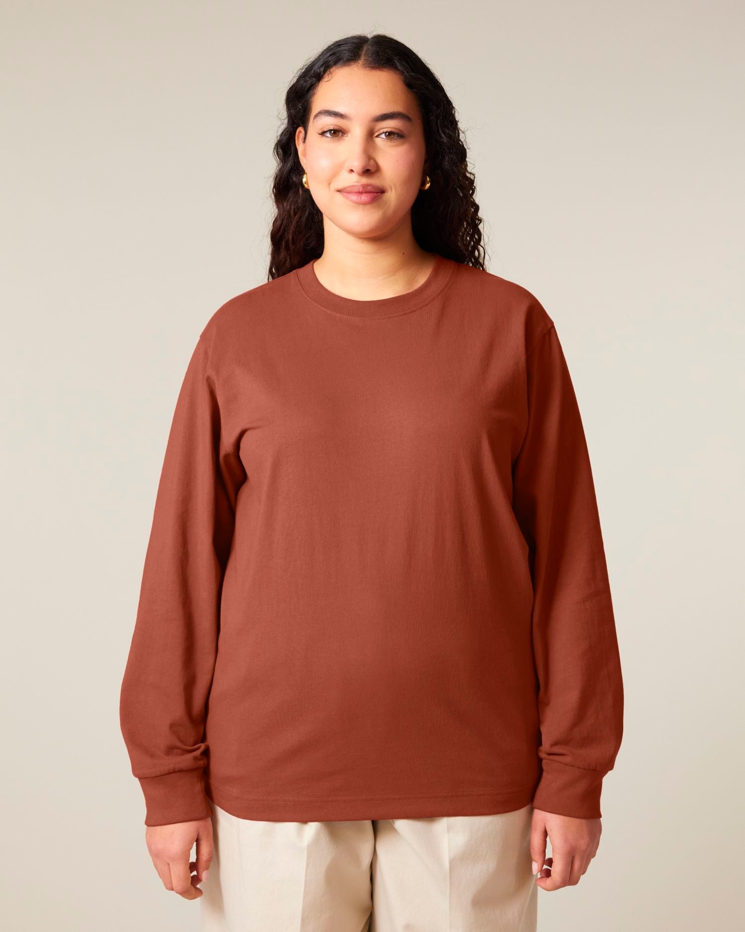 Freestyler Long Sleeve Heavyweight T-Shirt | Organic Blank