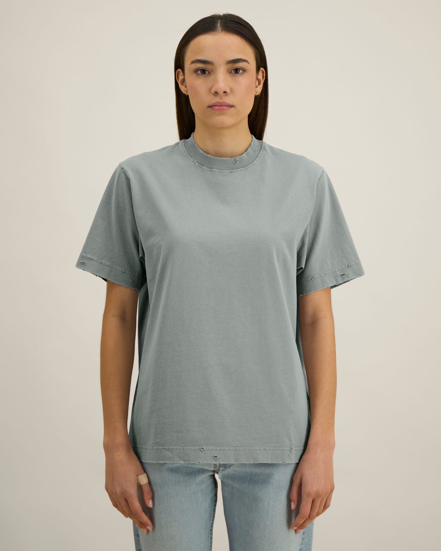 Stückgefärbtes schweres T-Shirt im Used-Look – 240 GSM | Freestyler Super Vintage – STTU280