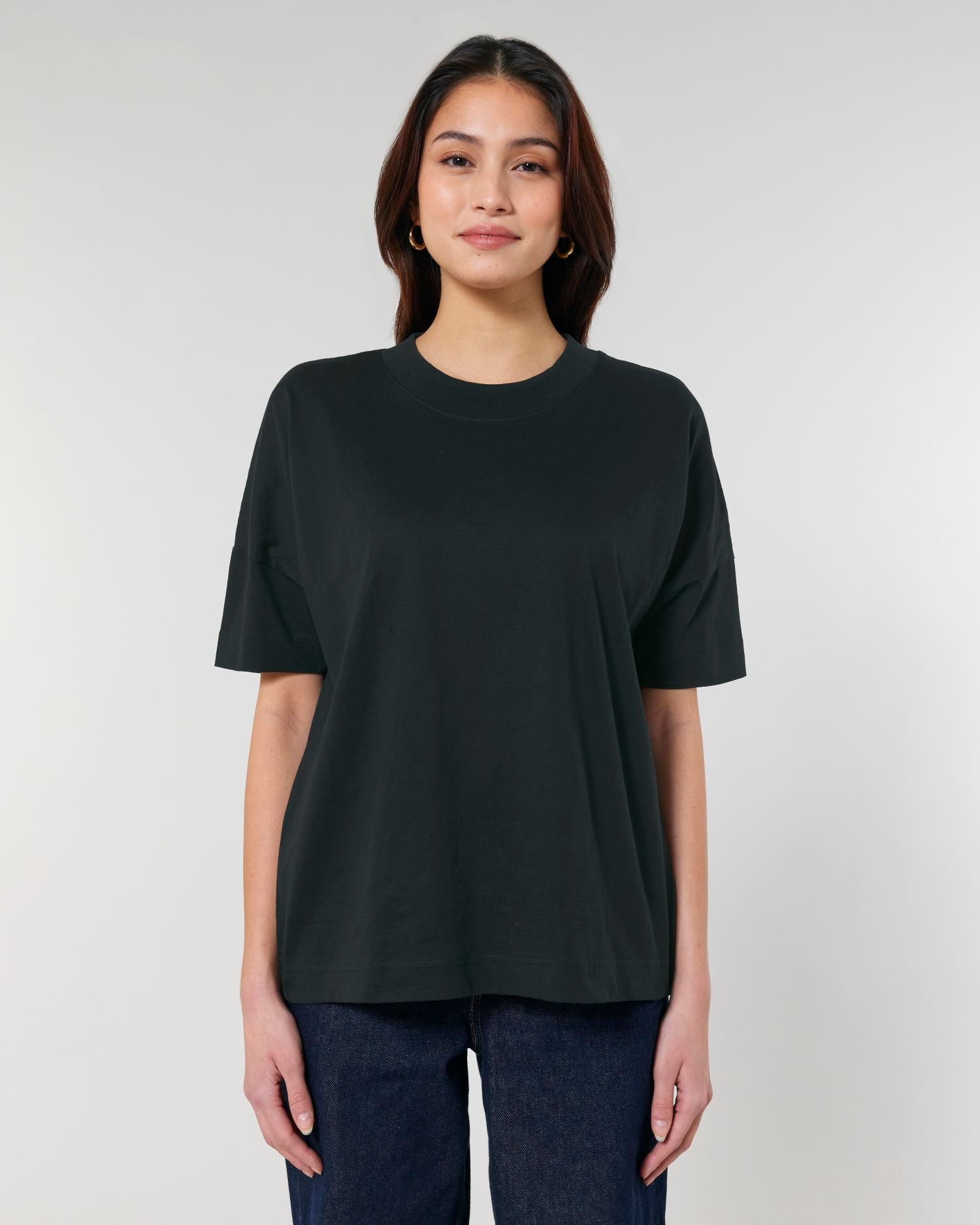 Unisex Organic High Neck Oversized T shirt 200 g m Blaster STTU815