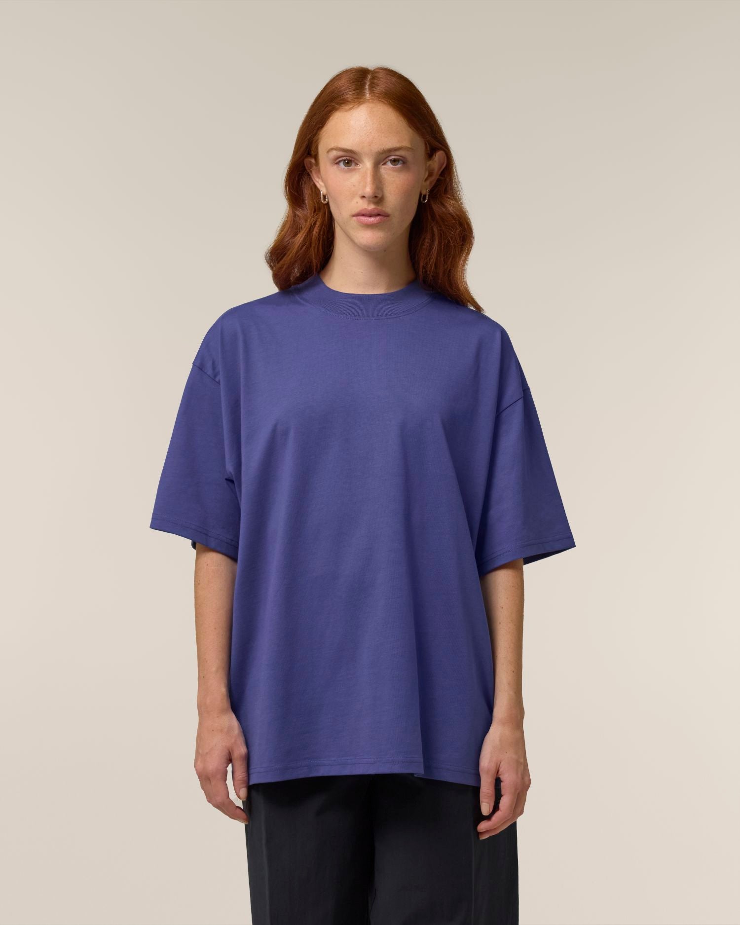 Unisex Oversized High Neck T-Shirt | Organic Blank