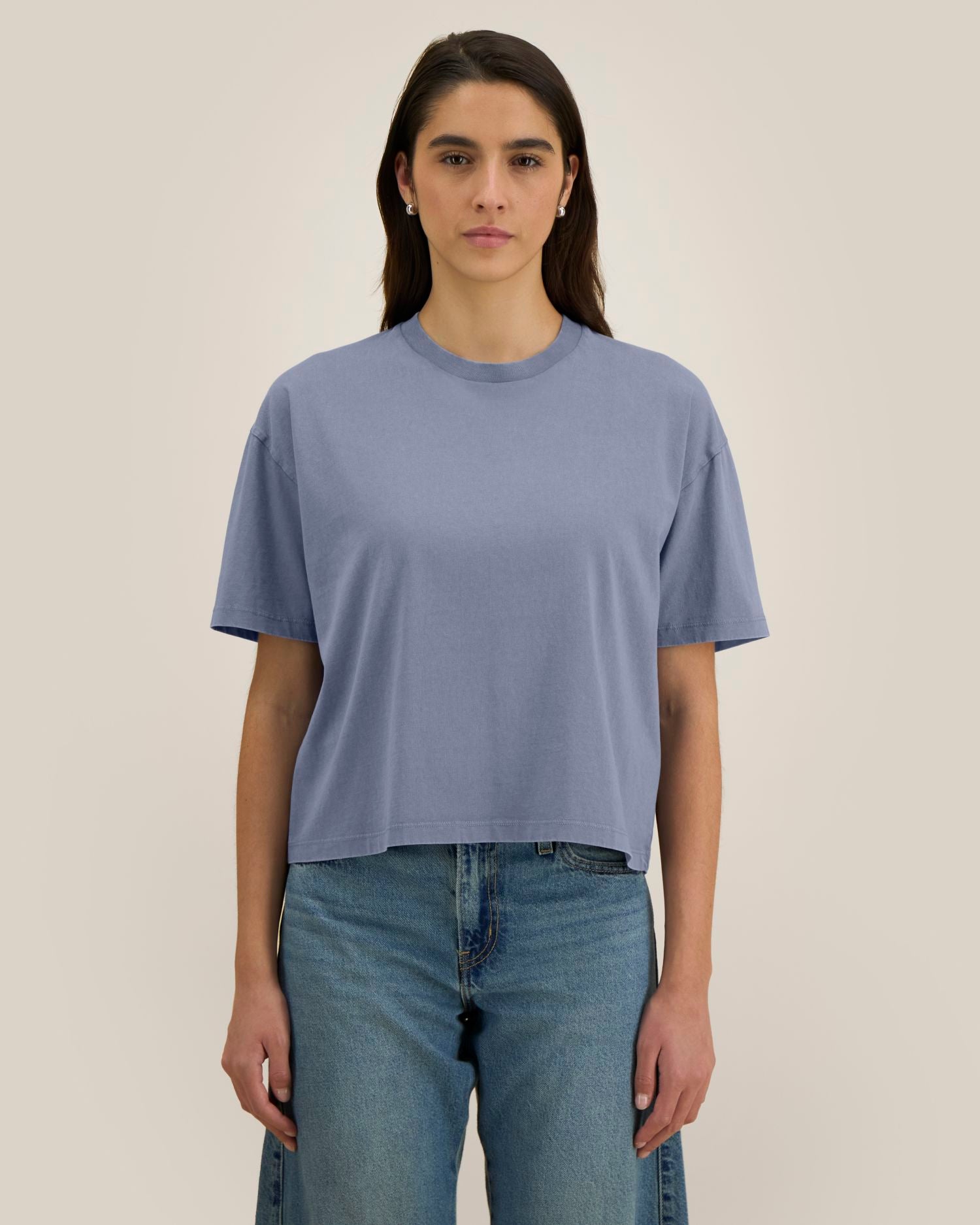 Stückgefärbtes, kastig geschnittenes Damen-T-Shirt – 155 g/m² | Stella Nova Vintage – STTW283