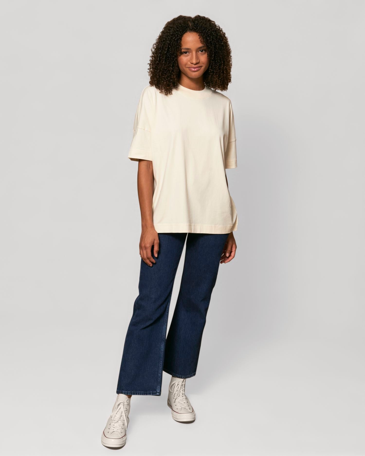 Unisex Organic High Neck Oversized T-shirt - 200 g/m² | Blaster STTU815