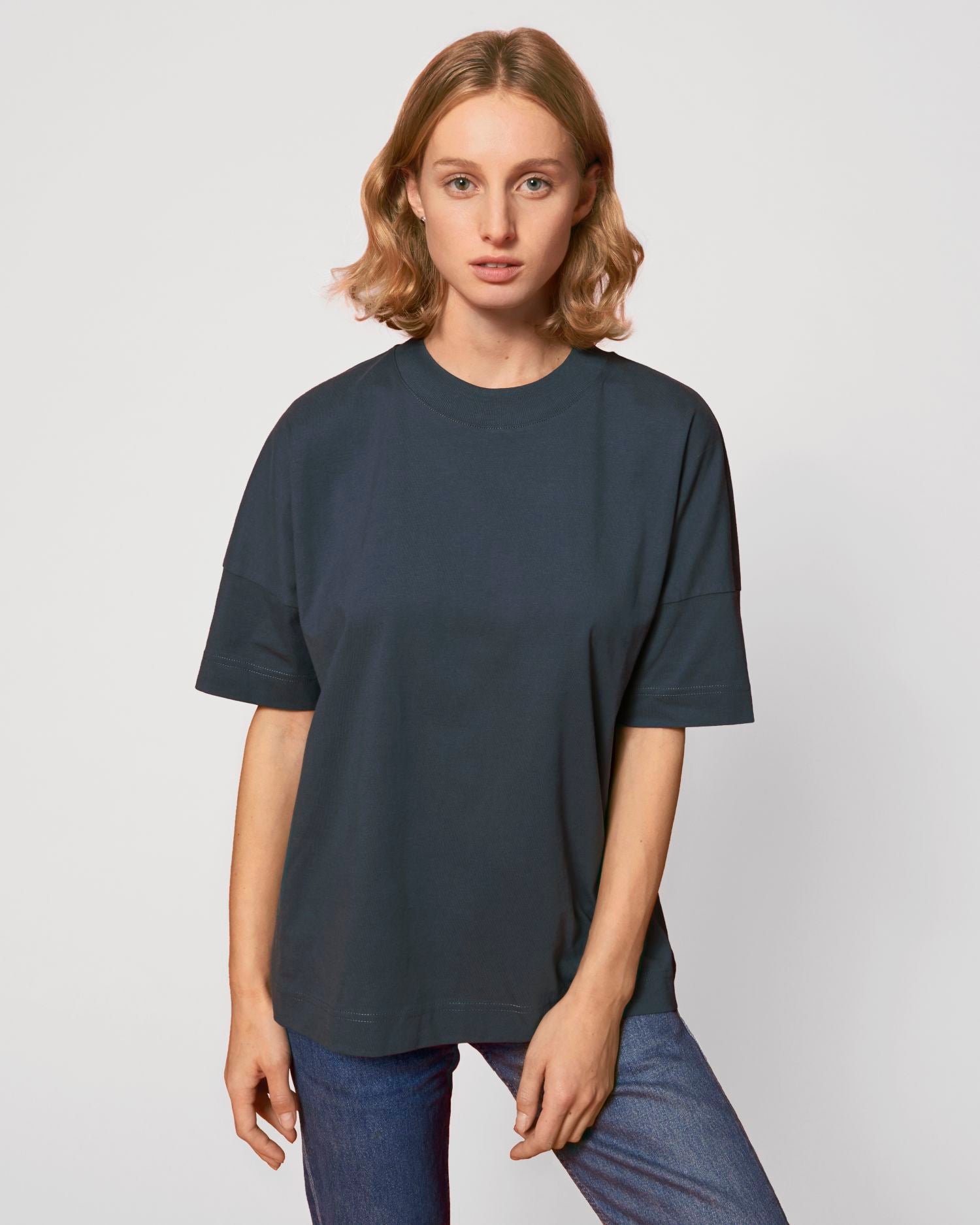 Unisex Organic High Neck Oversized T-shirt - 200 g/m² | Blaster STTU815