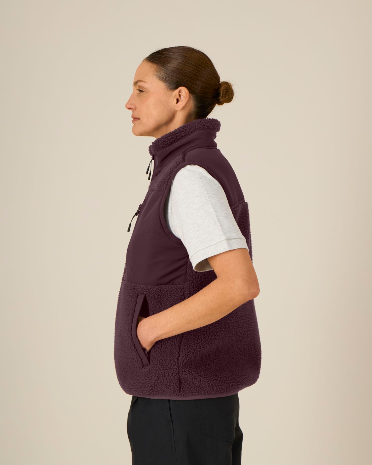 Veste Sherpa Sans Manches Recyclée Unisexe | Liner STJU249