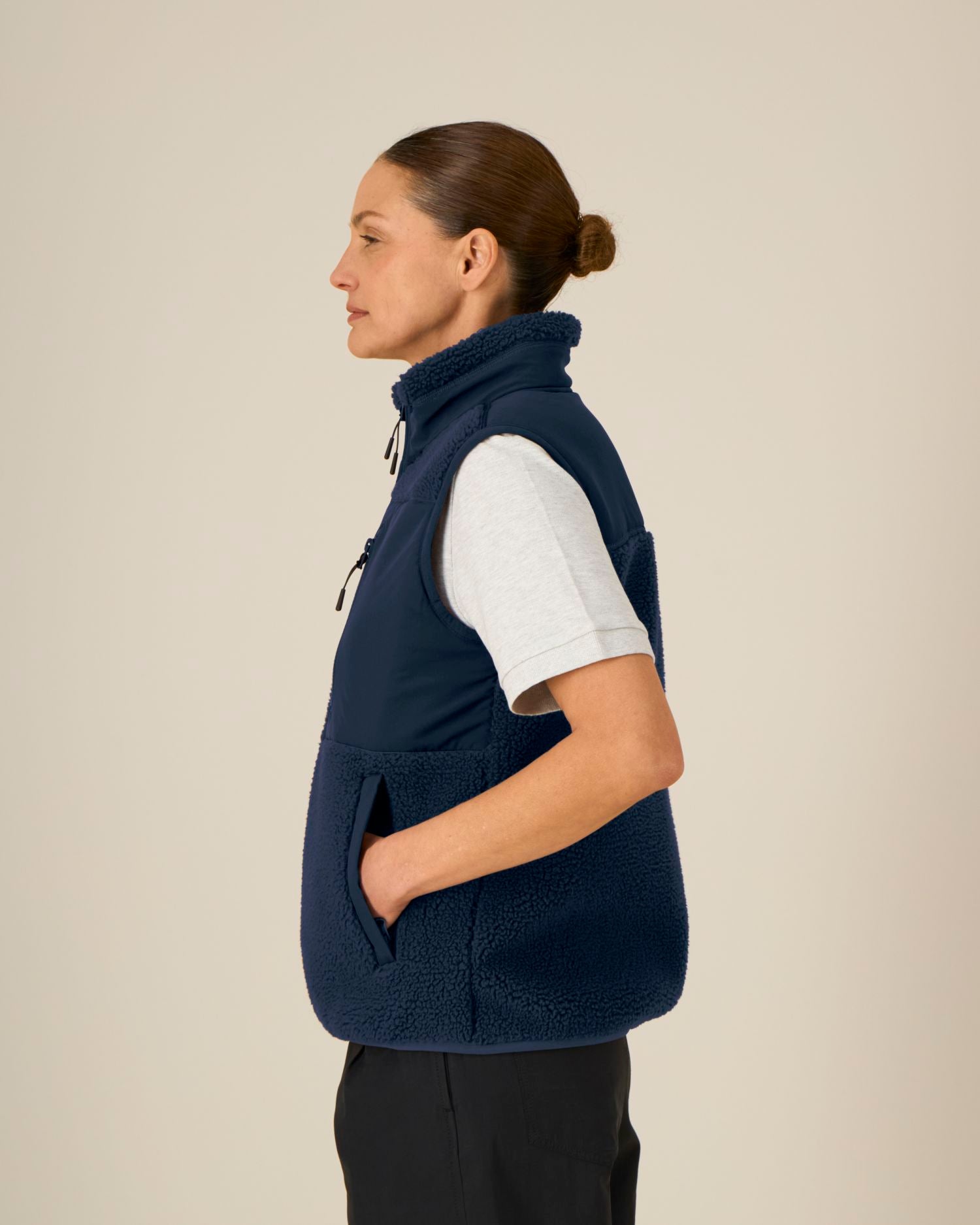 Veste Sherpa Sans Manches Recyclée Unisexe | Liner STJU249