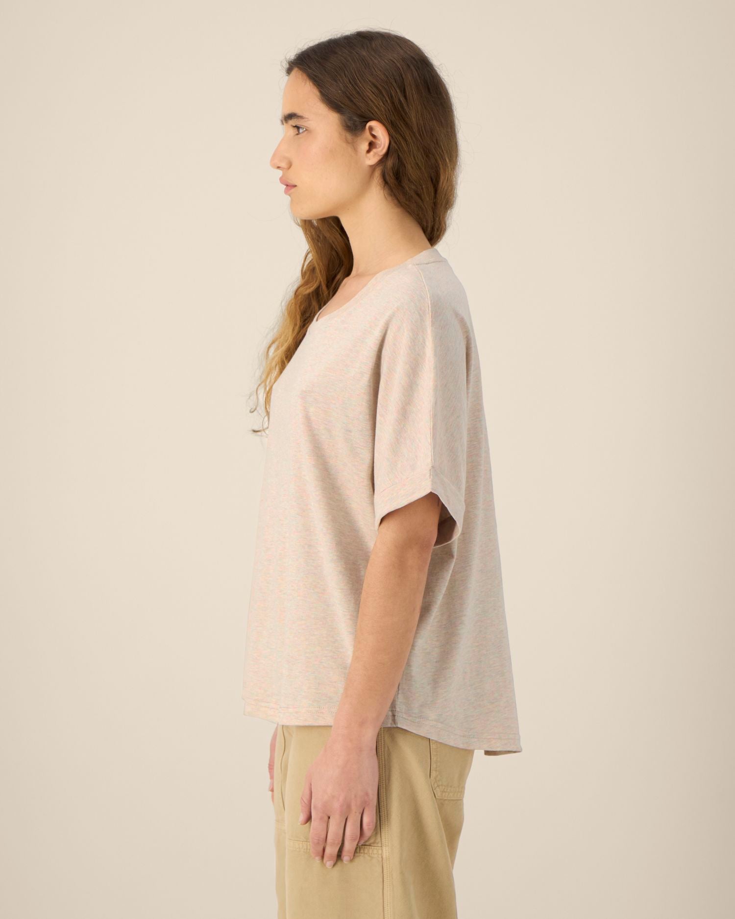 Women's Oversized Rolled Sleeve T-shirt - 155 g/m² | Stella Collider T-shirt STTW089