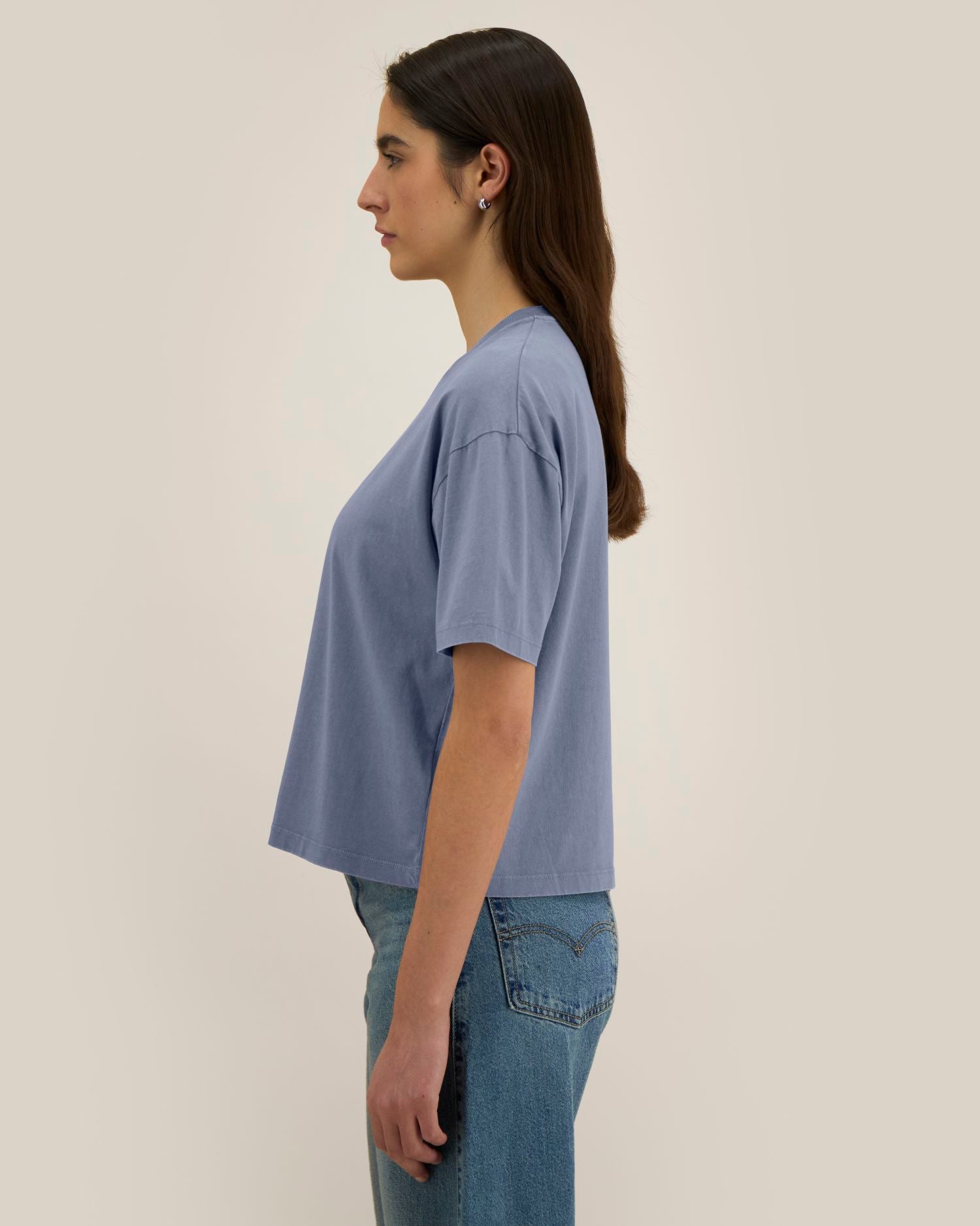 Stückgefärbtes, kastig geschnittenes Damen-T-Shirt – 155 g/m² | Stella Nova Vintage – STTW283