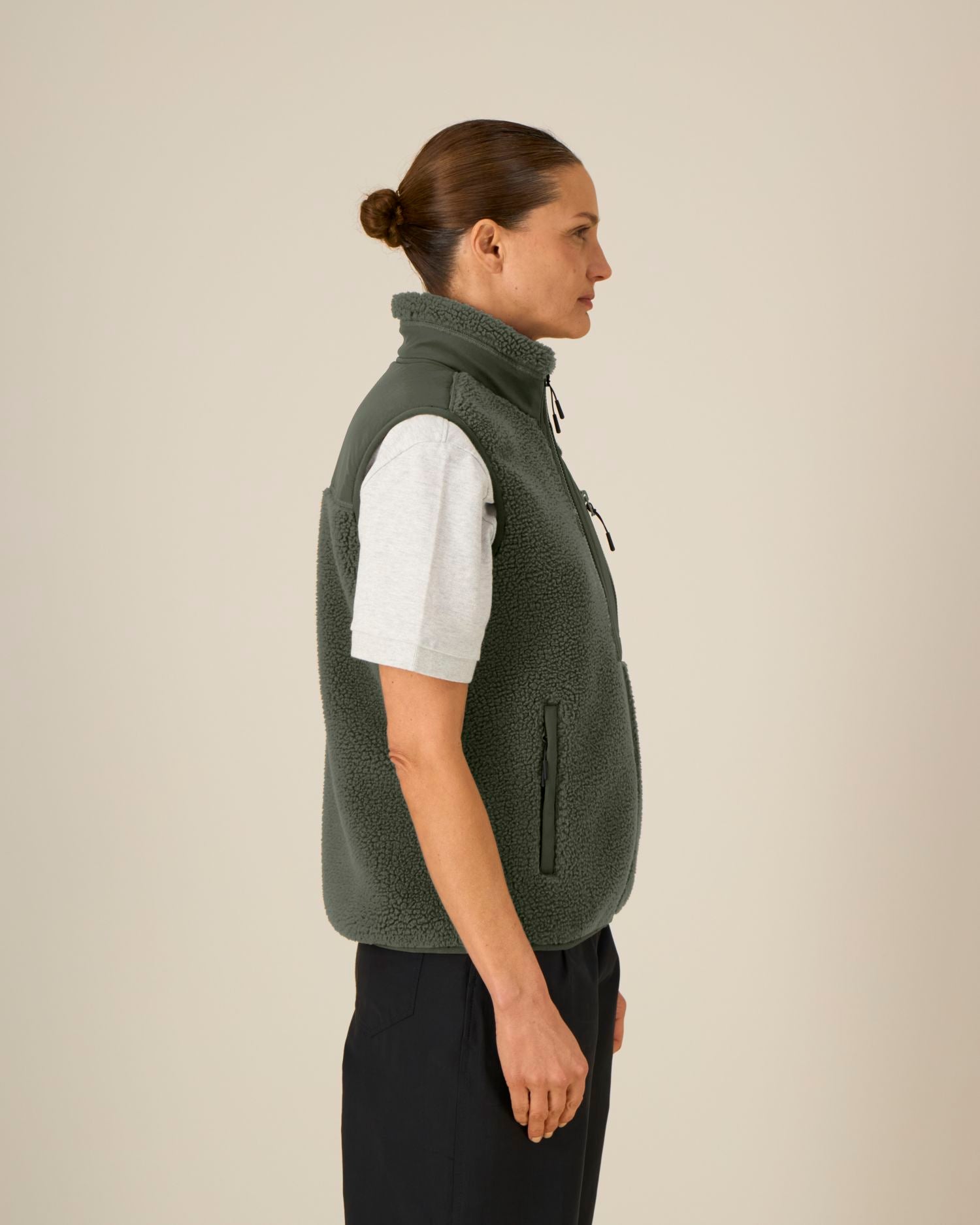 Veste Sherpa Sans Manches Recyclée Unisexe | Liner STJU249