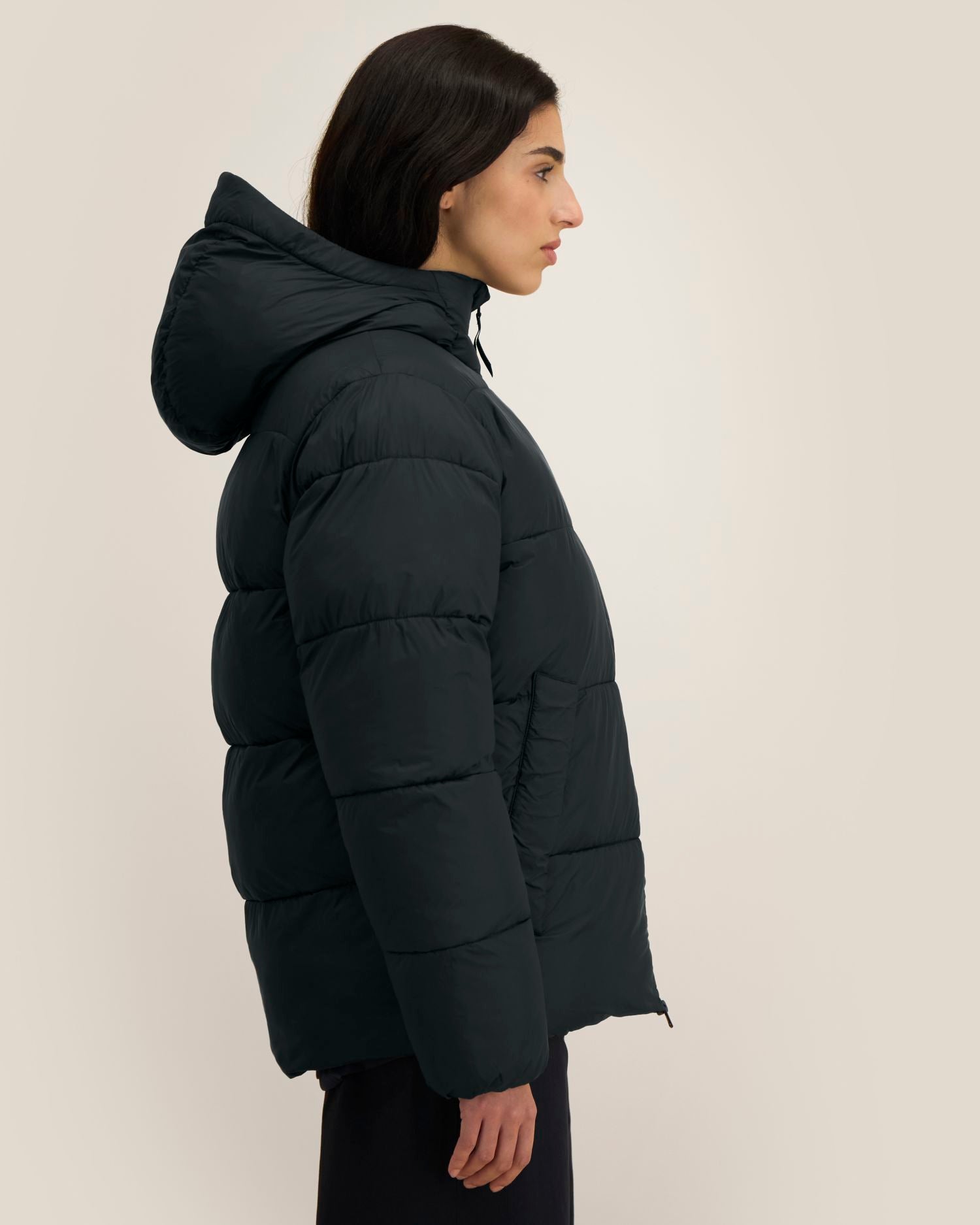 Unisex-Pufferjacke mit Kapuze aus recyceltem Nylon | Puffer 2.0 - STJU292