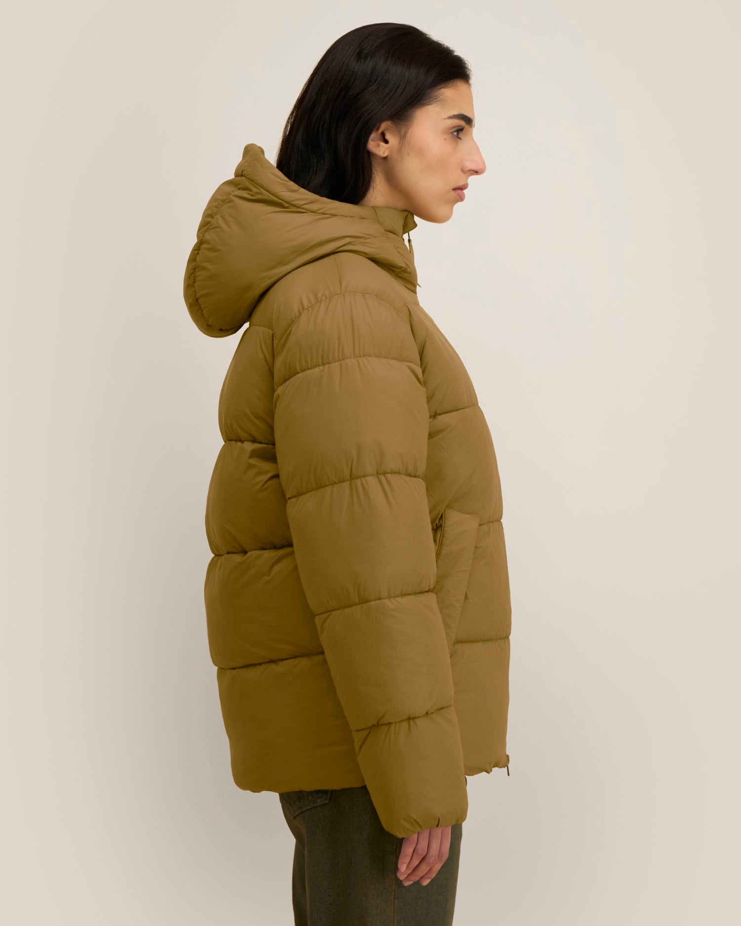 Unisex-Pufferjacke mit Kapuze aus recyceltem Nylon | Puffer 2.0 - STJU292