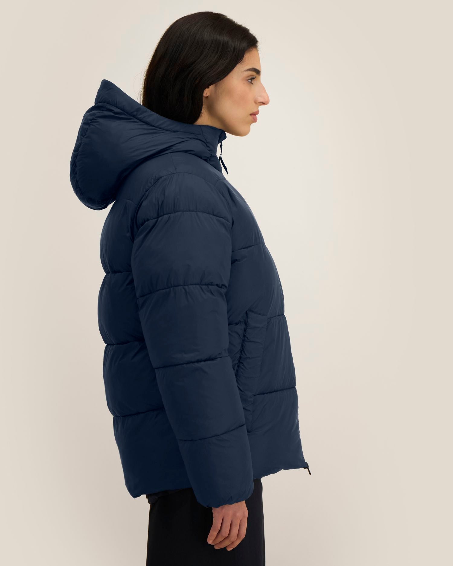 Unisex-Pufferjacke mit Kapuze aus recyceltem Nylon | Puffer 2.0 - STJU292