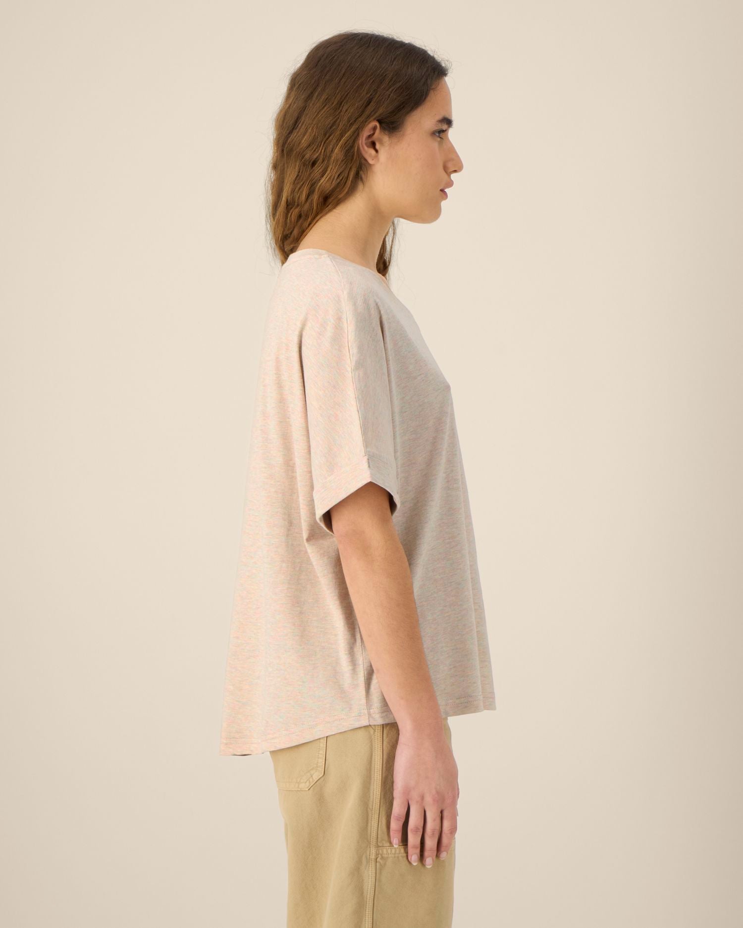 Women's Oversized Rolled Sleeve T-shirt - 155 g/m² | Stella Collider T-shirt STTW089