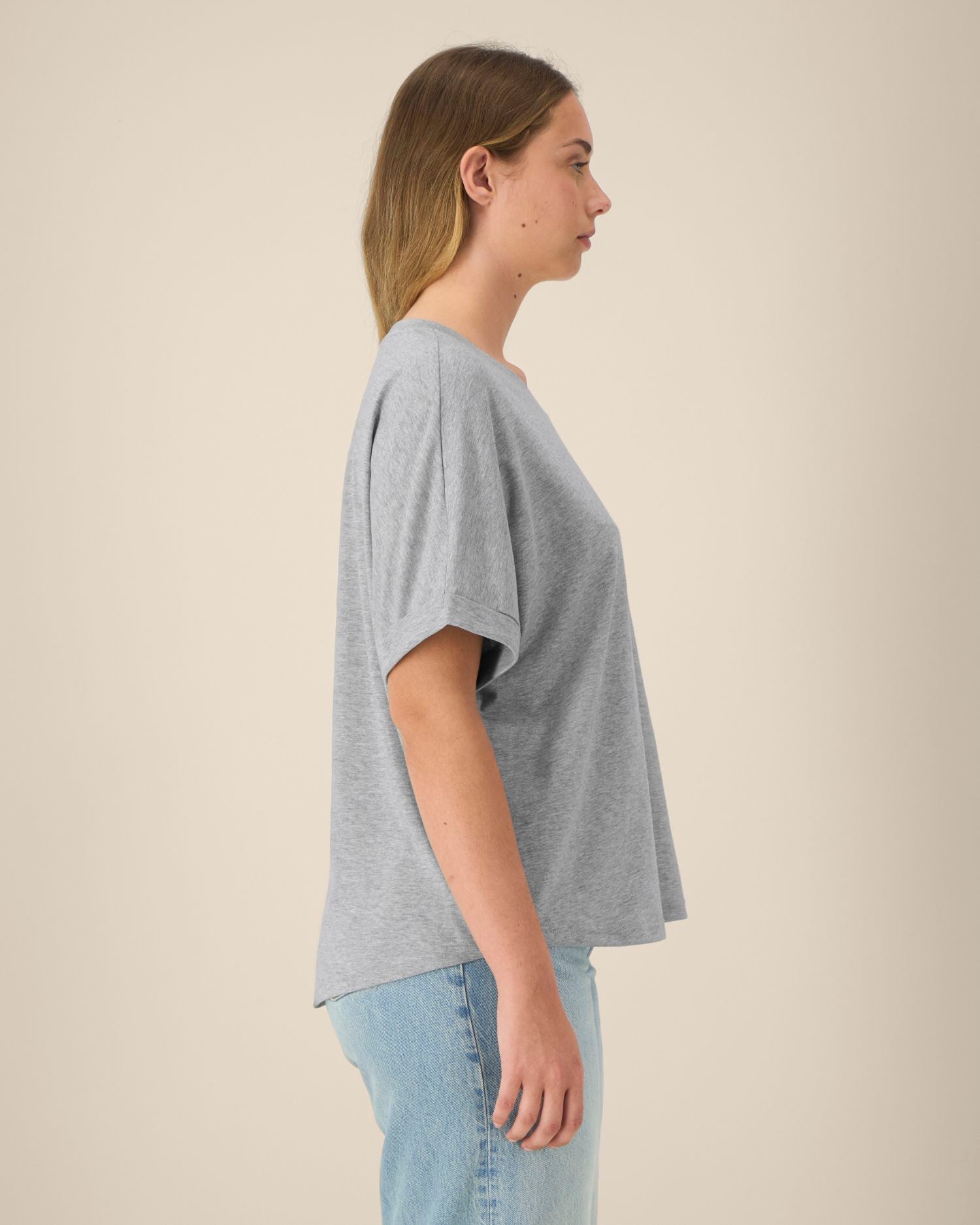 Women's Oversized Rolled Sleeve T-shirt - 155 g/m² | Stella Collider T-shirt STTW089
