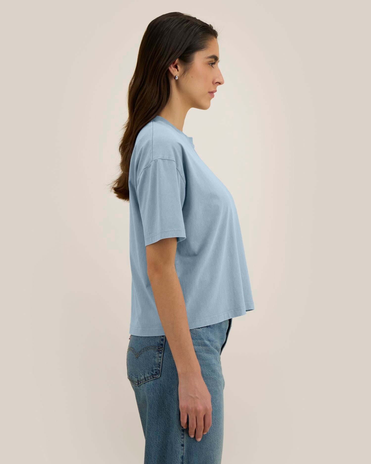 Stückgefärbtes, kastig geschnittenes Damen-T-Shirt – 155 g/m² | Stella Nova Vintage – STTW283