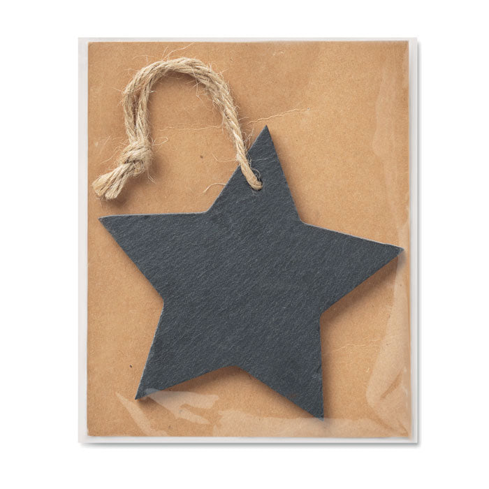 Weihnachtlicher Schieferanhänger Stern | SLATESTAR - CX1434