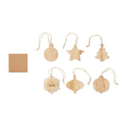 Set Of Wooden Xmas Ornaments | CHRISET - CX1495