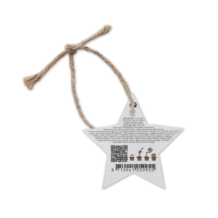 Seed Paper Xmas Ornament | STARSEED - CX1516