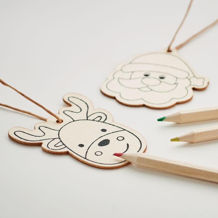 Drawing Wooden Ornaments Set | FUNCOOL - CX1535