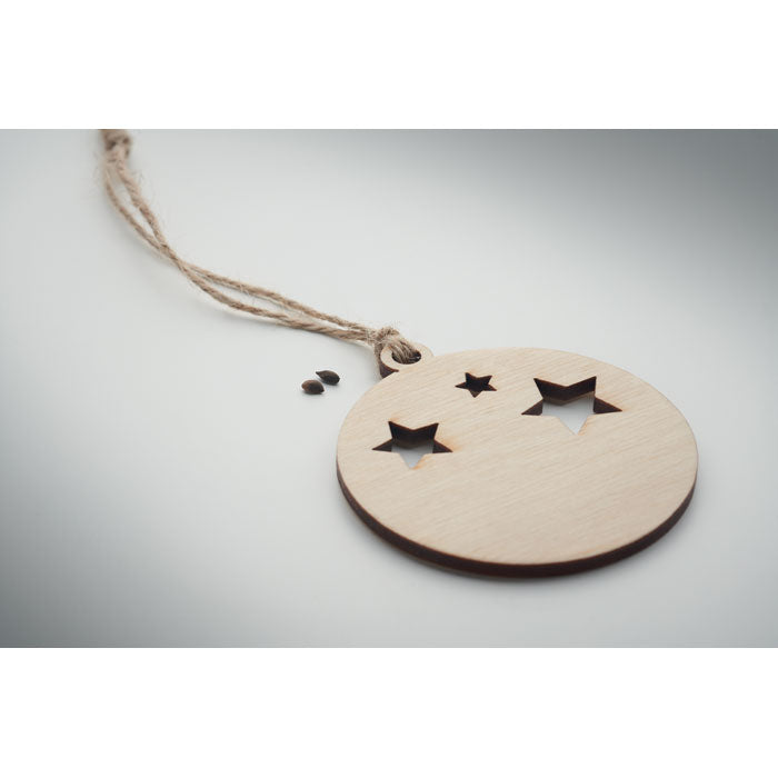 Wooden Bauble Shape Hanger | ROSEED - CX1556