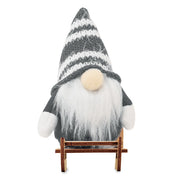 Decoratieve kabouter op houten slee | FROSTY SLEIGH CX1588