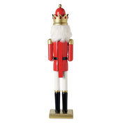Large Decorative Wooden Nutcracker on Square Base | SUPER JOLY CX1591