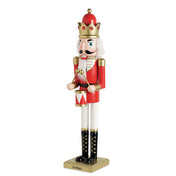 Large Decorative Wooden Nutcracker on Square Base | SUPER JOLY CX1591