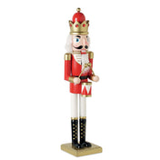 Large Decorative Wooden Nutcracker on Square Base | SUPER JOLY CX1591
