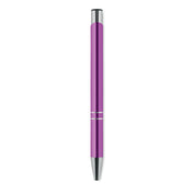 Stylo à bouton-poussoir en aluminium recyclé, encre noire | BERN - KC8893