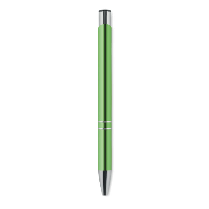 Stylo à bouton-poussoir en aluminium recyclé, encre noire | BERN - KC8893