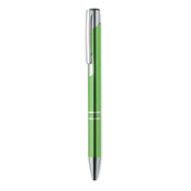 Stylo à bouton-poussoir en aluminium recyclé, encre noire | BERN - KC8893
