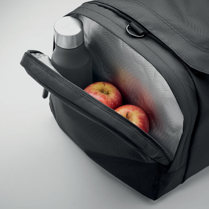 Large Sports Bag In 300d Rpet | MO2053 | Organic Black – Organic Blank