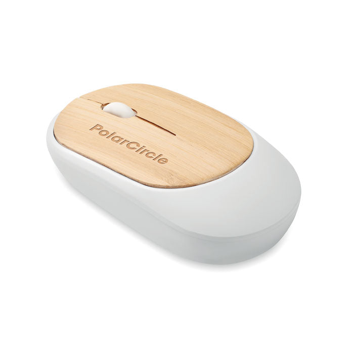 Wireless Mouse In Bamboo | CURVY BAM - MO2085